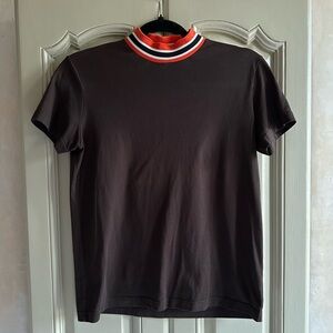 NWOT Harmony Paris Mock Neck T-Shirt